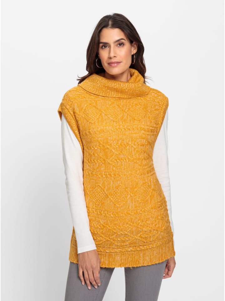 

WITT WEIDEN Жилет-пуловер цвета охры