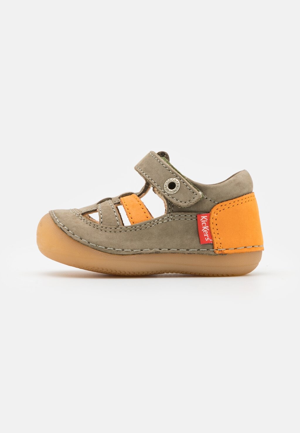 

Туфли на липучке SUSHY Kickers, цвет kaki/orange
