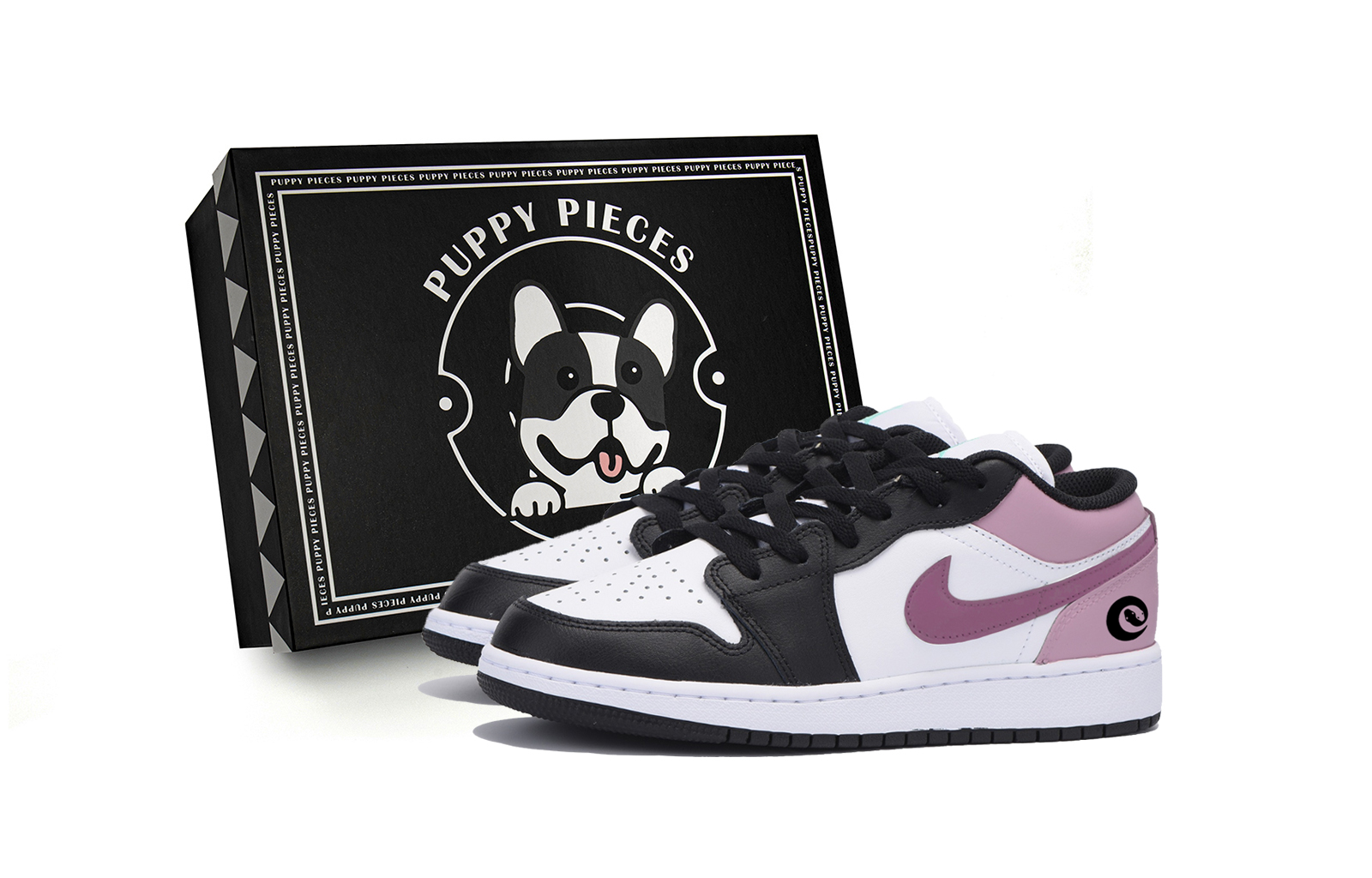 

Jordan Баскетбольные кроссовки Air 1 Vintage, низкие, мужские, цвет: черный, розовый