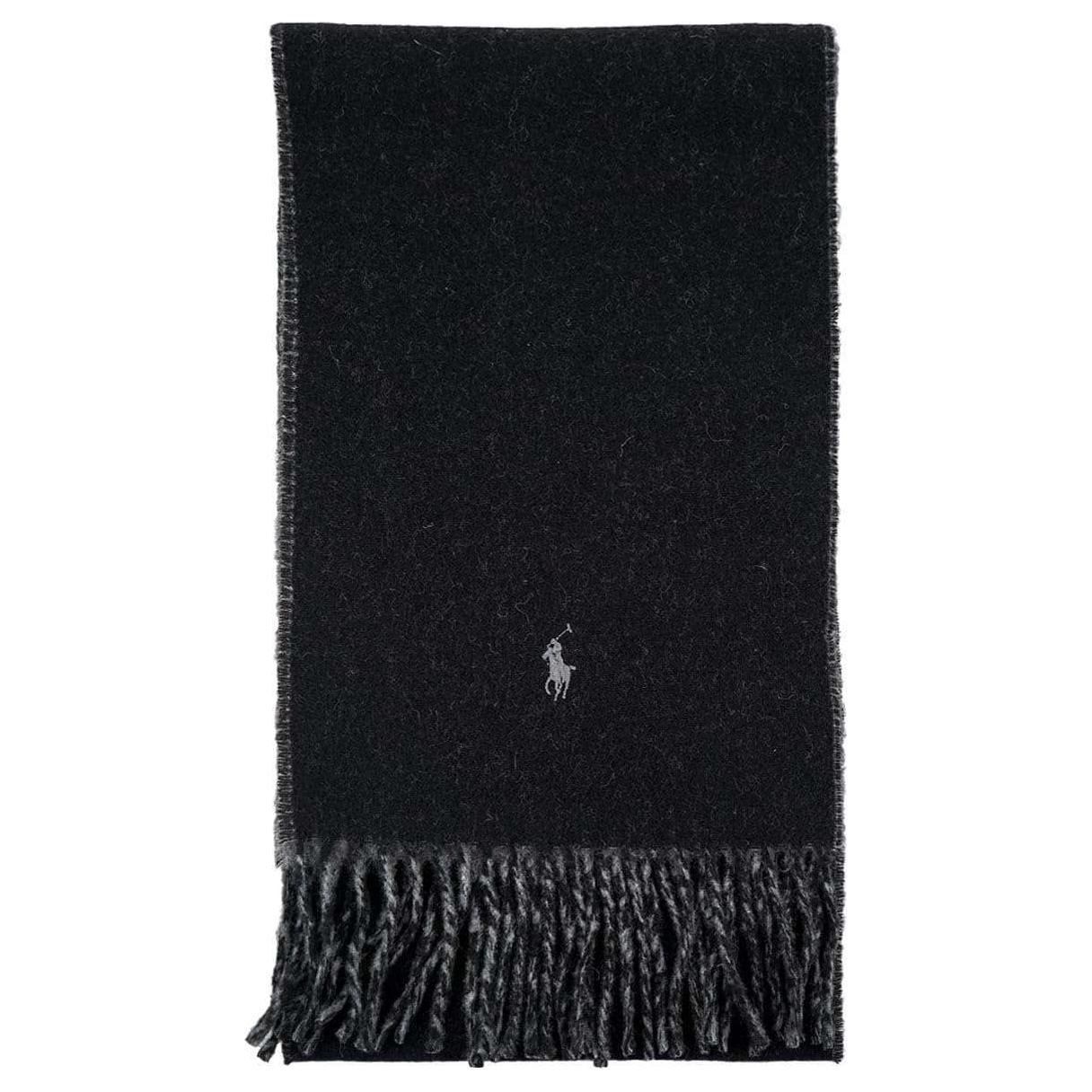 

Polo Ralph Lauren Шерстяной нейлоновый вязаный шарф Unisex Black