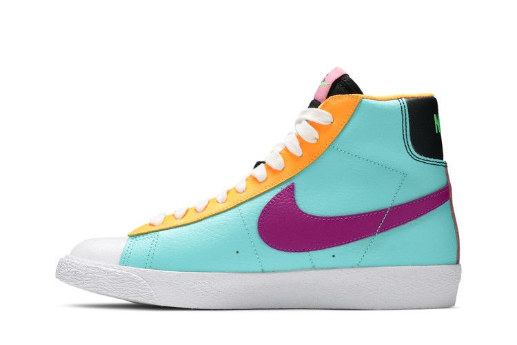 Кроссовки Nike Blazer Mid GS 'Aurora Purple Orange', разноцветный — фото 4