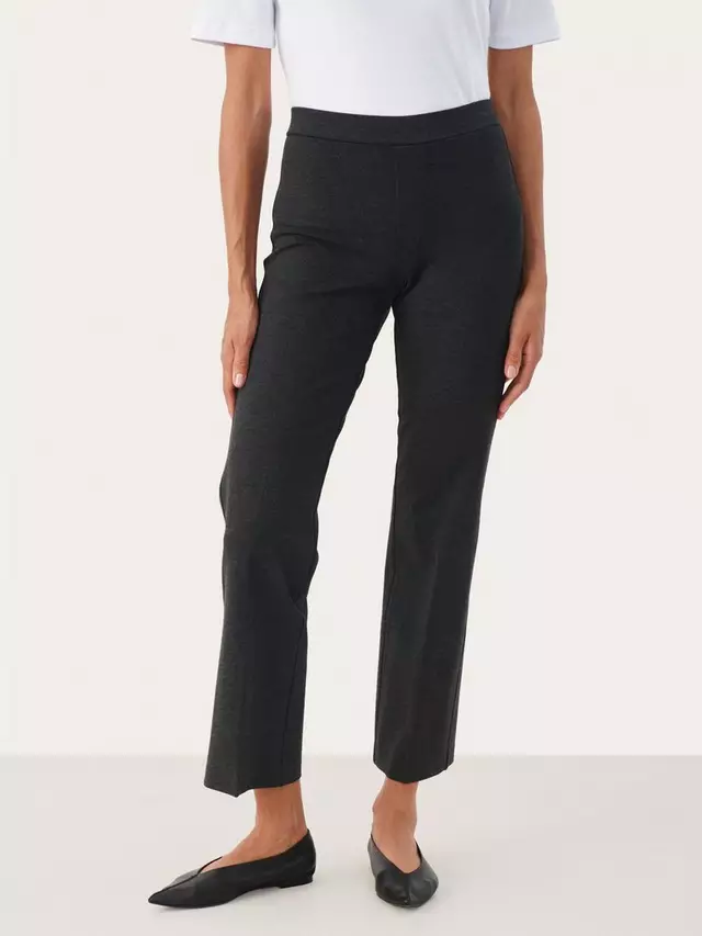 

Брюки Part Two Ponta Cropped Comfort Waist, цвет dark grey