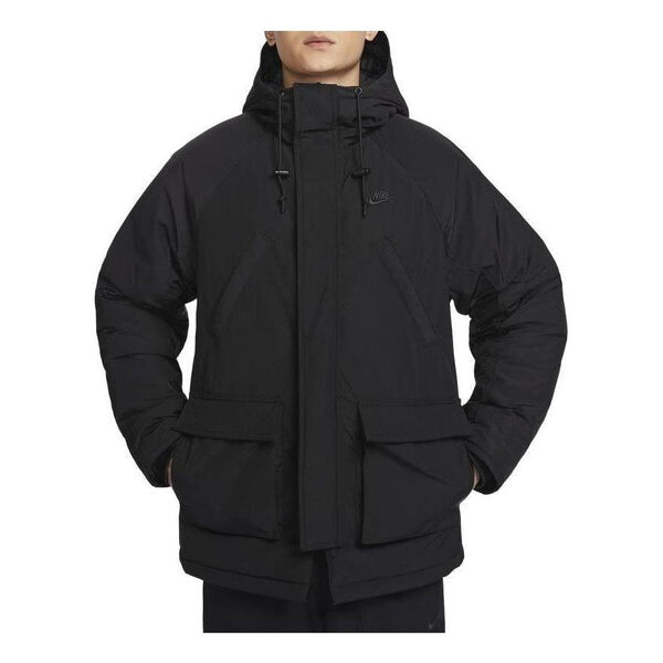 

Куртка club therma-fit jacket 'black' Nike, черный