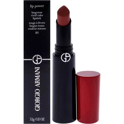 

Губная помада Giorgio Armani Lip Power Longwear Vivid Color 110 Mania для женщин, 0,11 унции