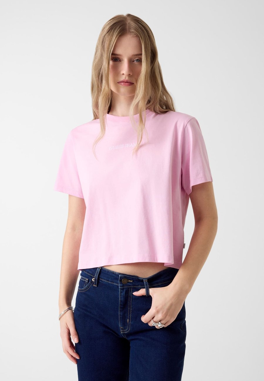 

Футболка Guess Jeans LOGO RUNDHALSAUSSCHNITT, Hellrose/Light Pink, Розовый, Футболка Guess Jeans LOGO RUNDHALSAUSSCHNITT, Hellrose/Light Pink
