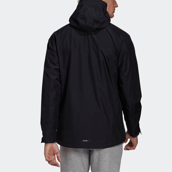 Куртка adidas 3 in 1 Wp Jkt Outdoor Sports Hooded Jacket Black, черный — фото 4