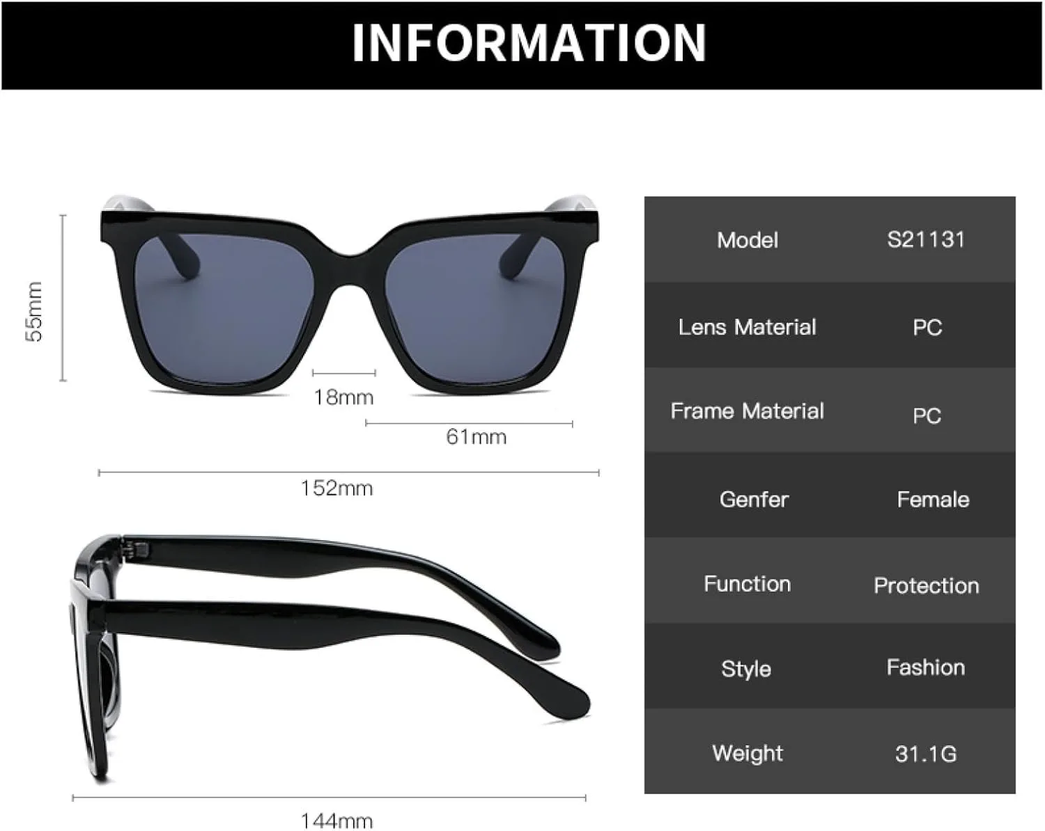 

Солнцезащитные очки с защитой от УФ-излучения UV400 | Легкая оправа | Для женщин и мужчин | Для занятий спортом на открытом воздухе и вождения DSVIGF, 02