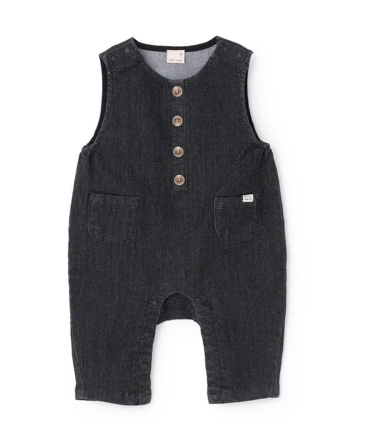 Джинсовый комбинезон Petit Main, black