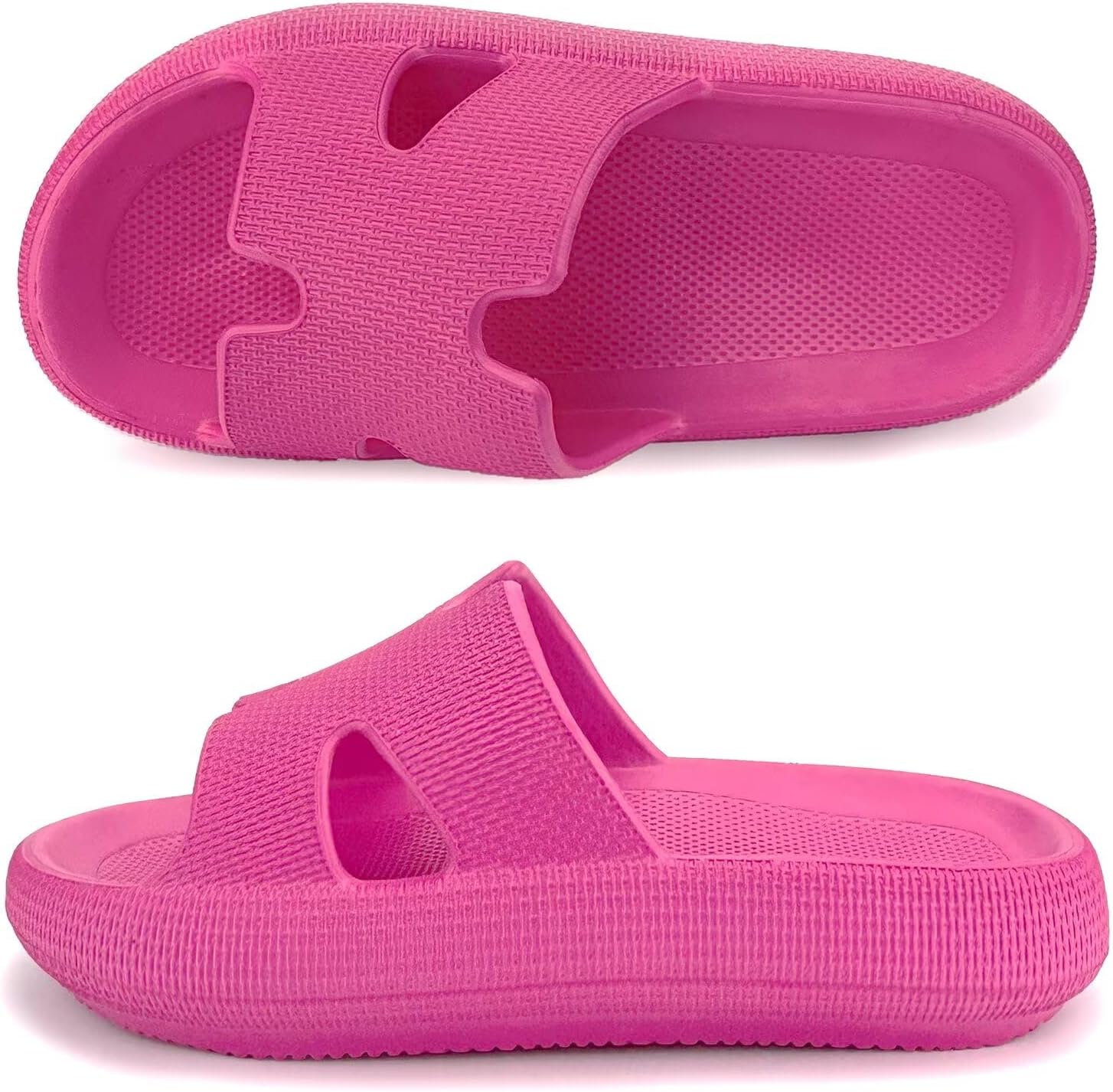 

Сандалии Cloud Slides для женщин и мужчин, с мягкой подушкой для восстановления формы, домашние тапочки для душа из пены с эффектом памяти, нескользящие, удобные, быстросохнущие Haifago, розовый