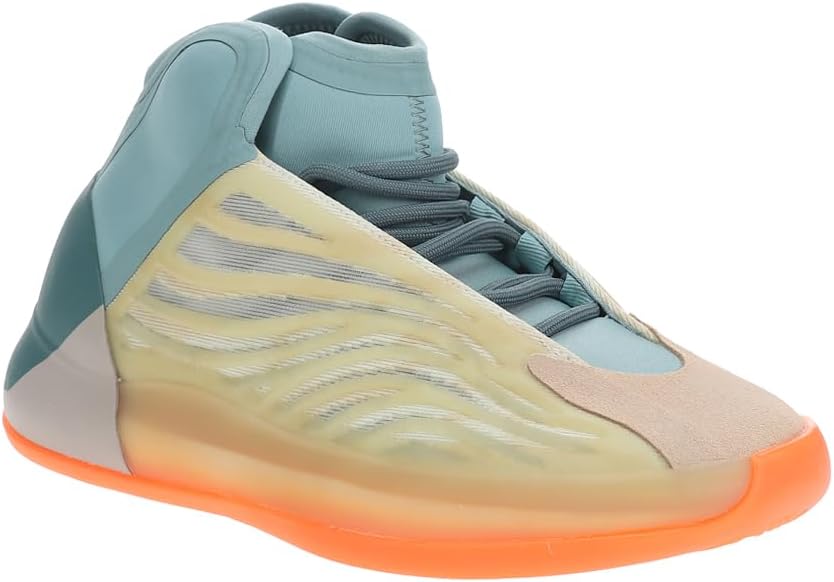 Детские кроссовки adidas Yeezy Quantum на шнуровке для мальчиков, Hi-res Coral/Hi-res Coral/Hi-res Coral — фото 2