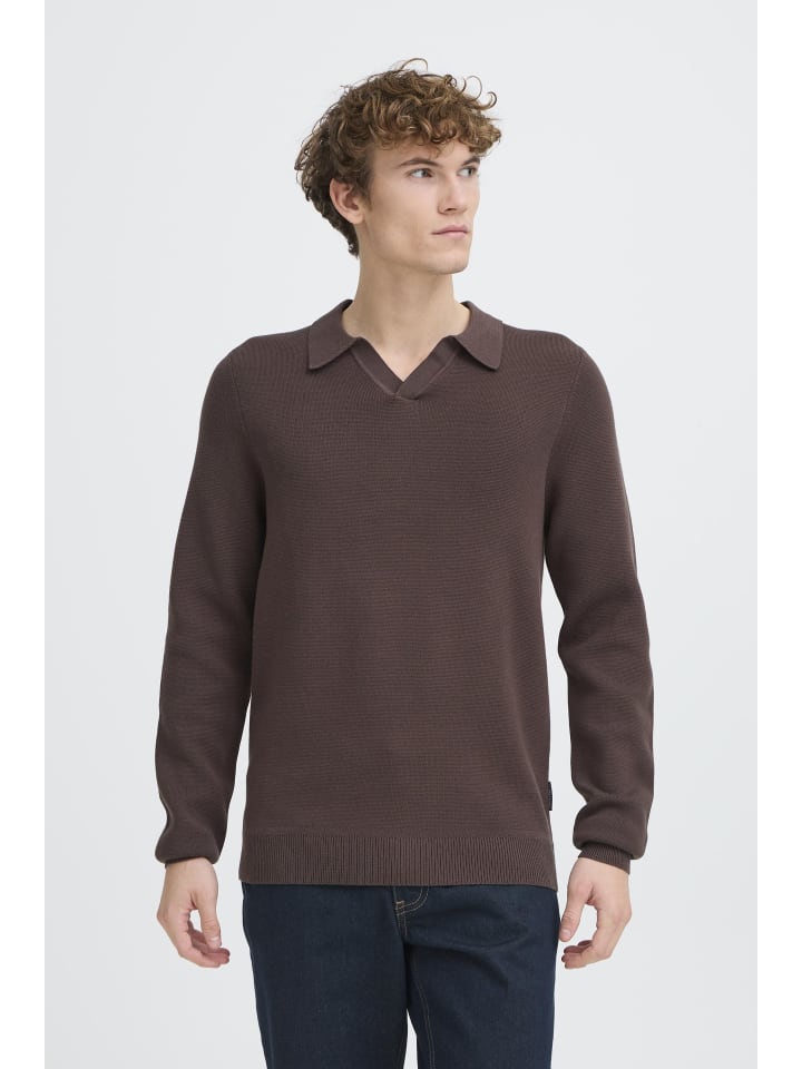 

CASUAL FRIDAY Вязаный свитер CFDahl коричневого цвета