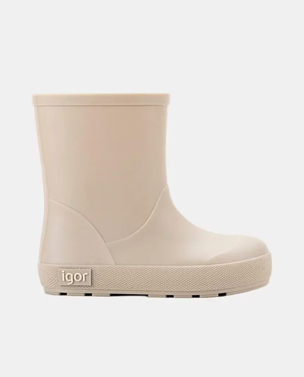 Однотонные водонепроницаемые ботинки с матовой отделкой, концепция barefoot medium Igor, Natural