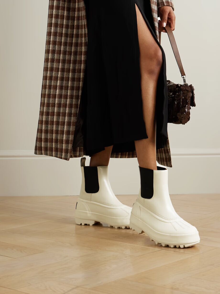 Сапоги челси SOREL Caribou на платформе из кожи и каучука Proenza Schouler, цвет Ecru — фото 2