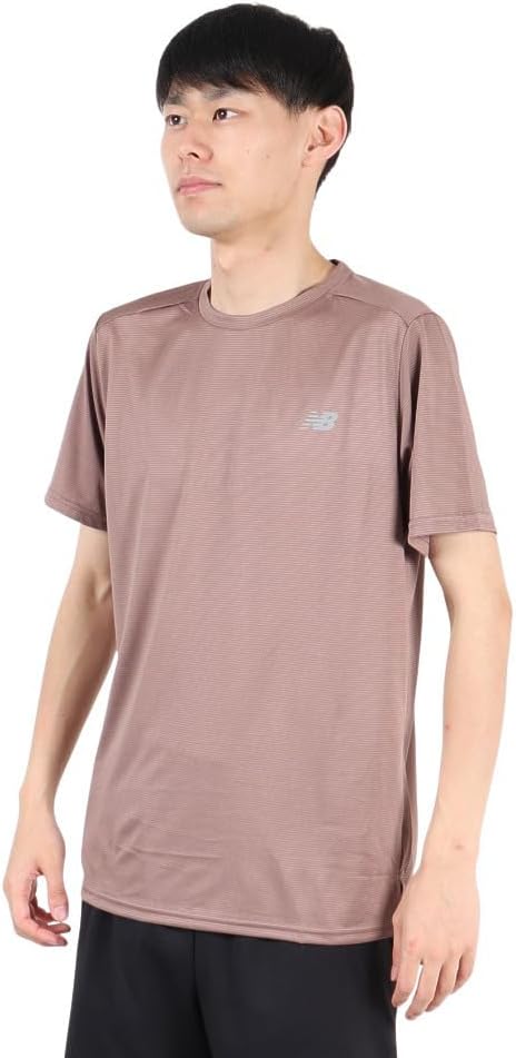 

Мужская беговая футболка New Balance Sport Essentials с коротким рукавом, влагоотводящая и быстросохнущая (MT41222)