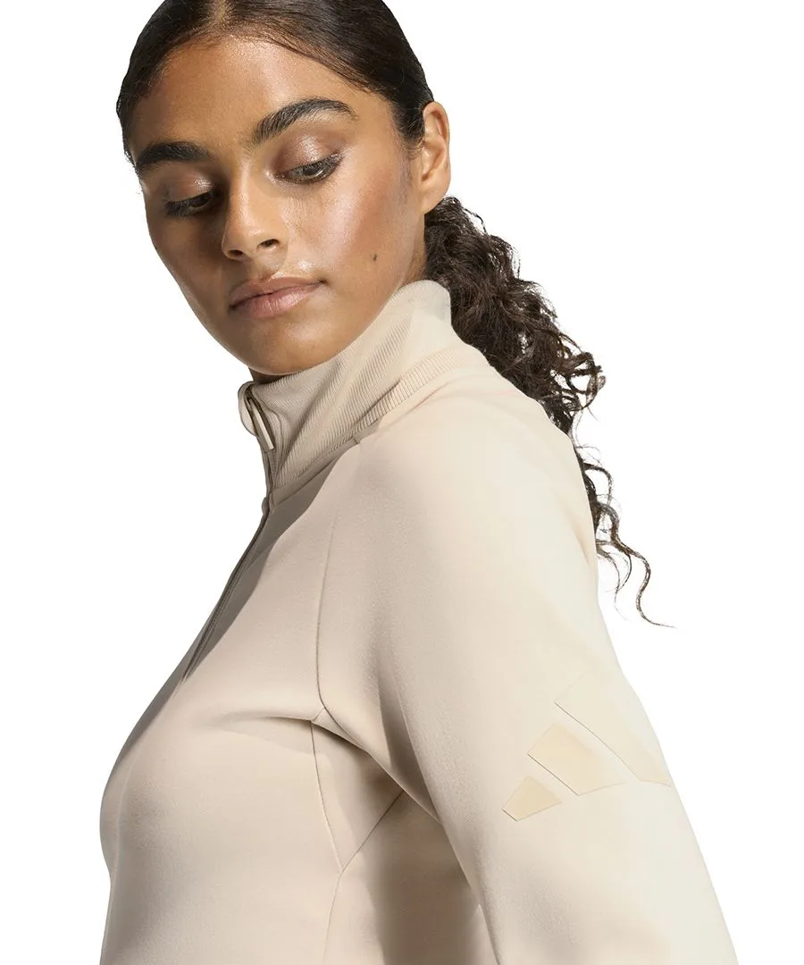 Женская облегающая спортивная куртка Adidas, Crystal Linen — фото 2