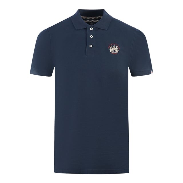 

Рубашка-Поло морского цвета с гербом London Aquascutum, синий