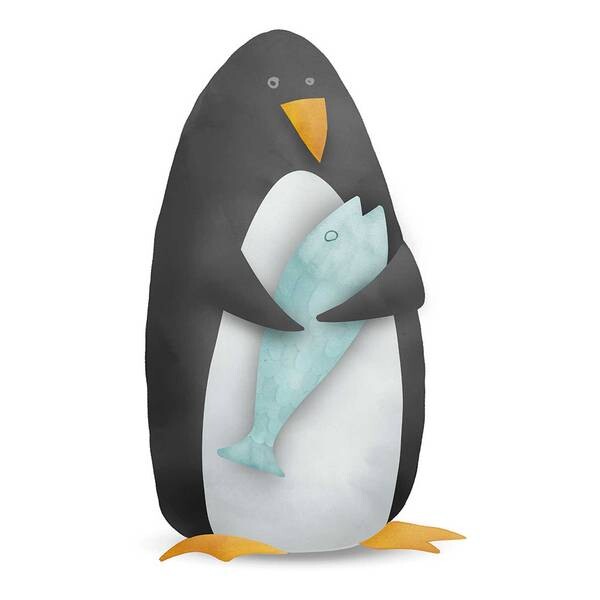 

Фреска Komar Cute Animal Penguin, разноцветный