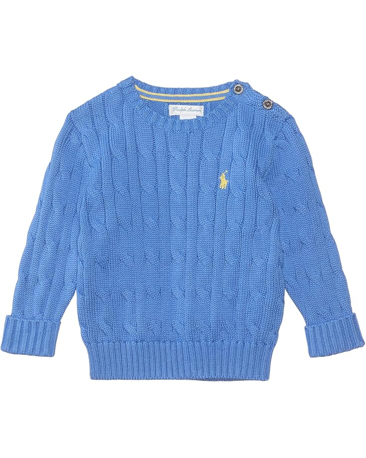 

Свитер Polo Ralph Lauren Kids Cable-Knit Cotton Sweater, цвет Harbor Island Blue