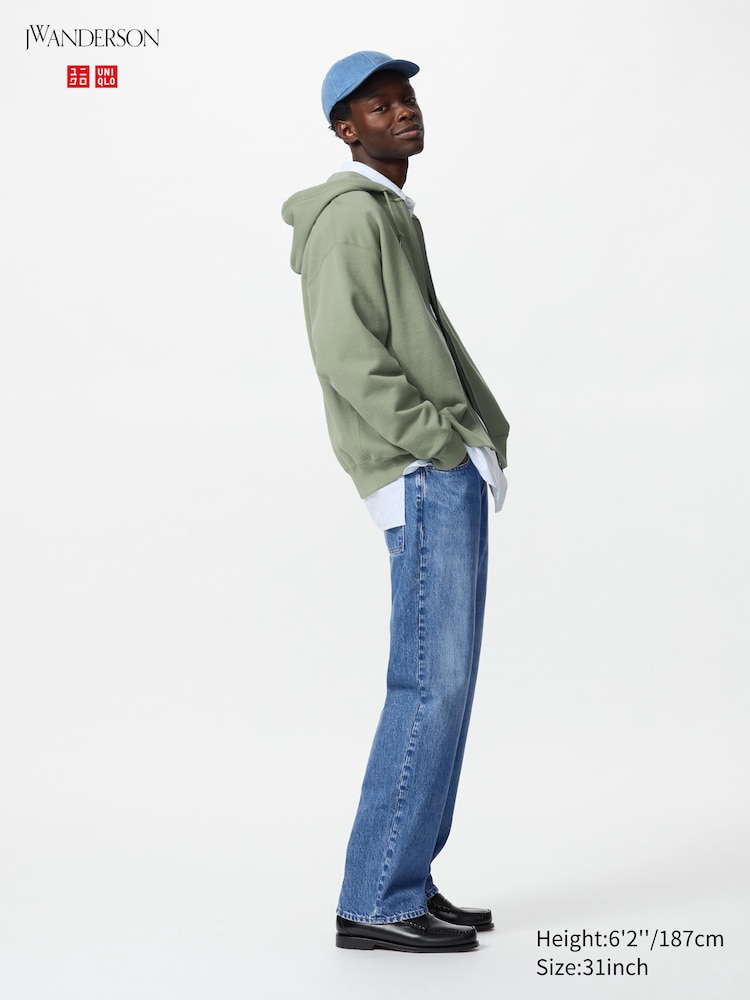 

Прямые джинсы Uniqlo, цвет 65 синий