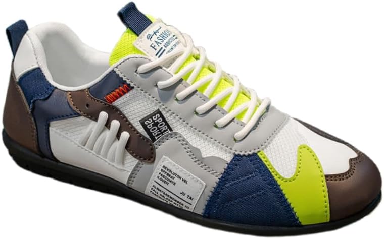 

Мужские модные спортивные кроссовки - легкие и прочные повседневные спортивные туфли, подходят для ежедневной носки Hoalox, белый/синий