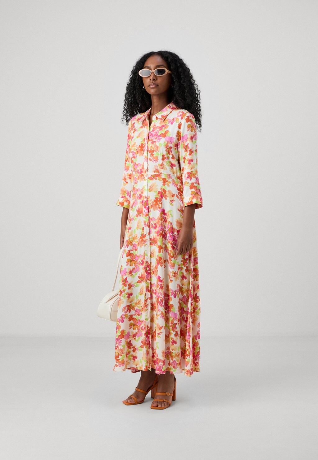 

Платье макси YASSAVANNA LONG SHIRT DRESS YAS, бежевый