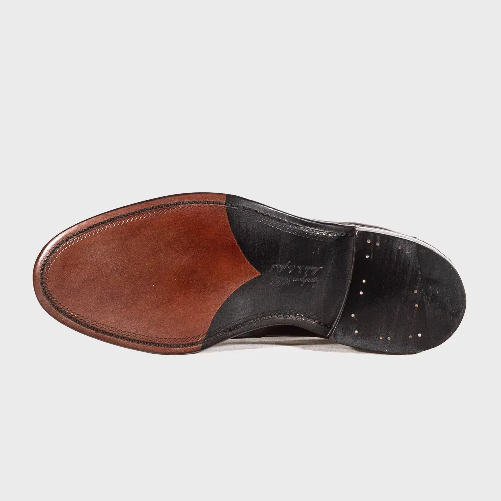 Мужские пенни-лоферы Hornbeam Scorched Walnut тёмно-коричневые от Loake — фото 3