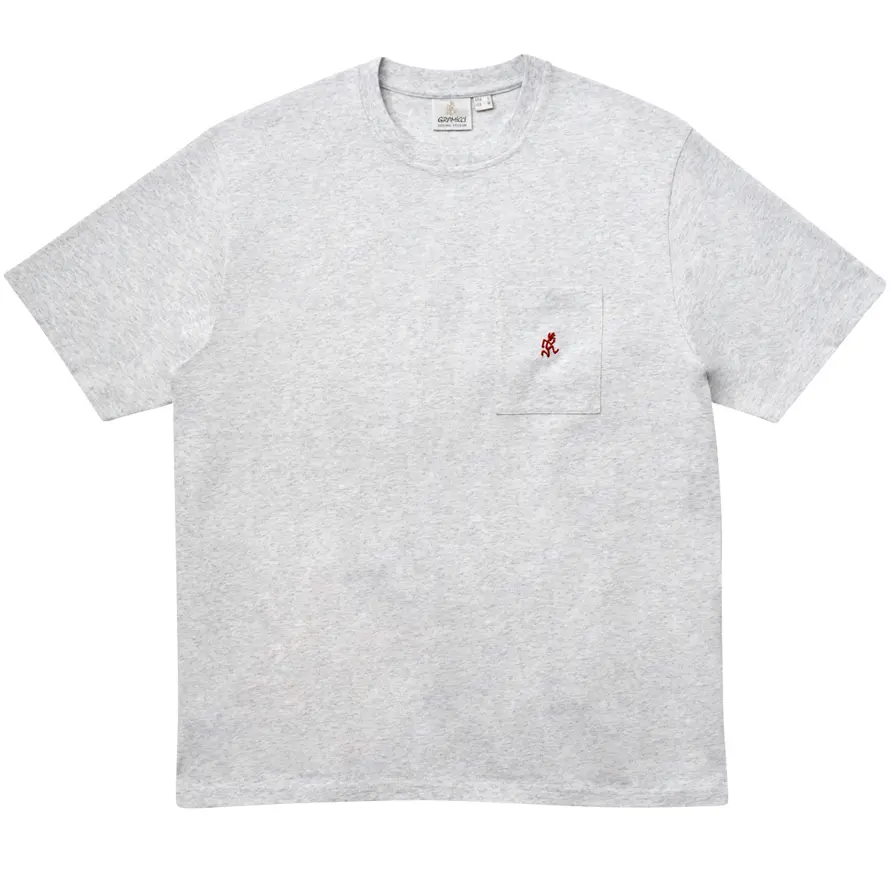 

Футболка с вышитым логотипом Gramicci, серый/светло-серый