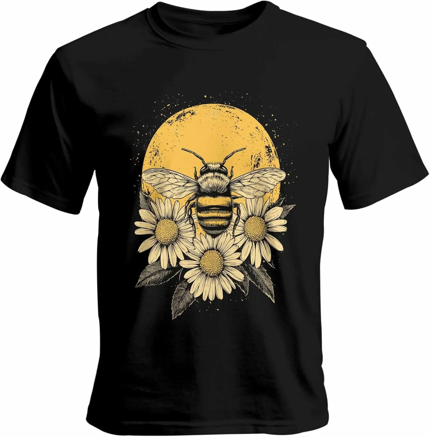 

Мужская футболка с коротким рукавом и круглым вырезом Bumble Bee Daisy, размеры S-3XL Quibro Zynth