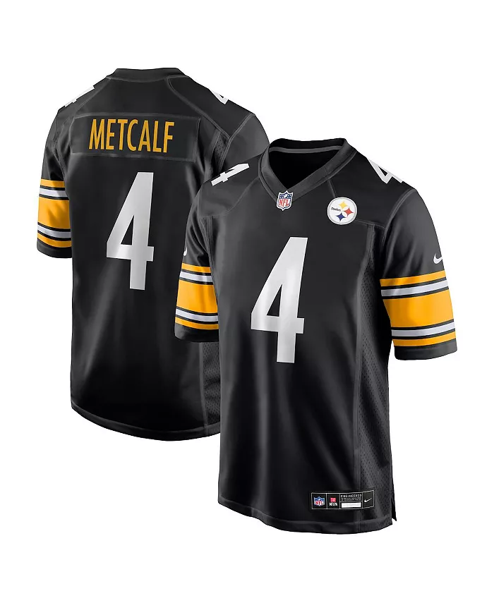 

Мужская игровая футболка DK Metcalf Black Pittsburgh Steelers Nike