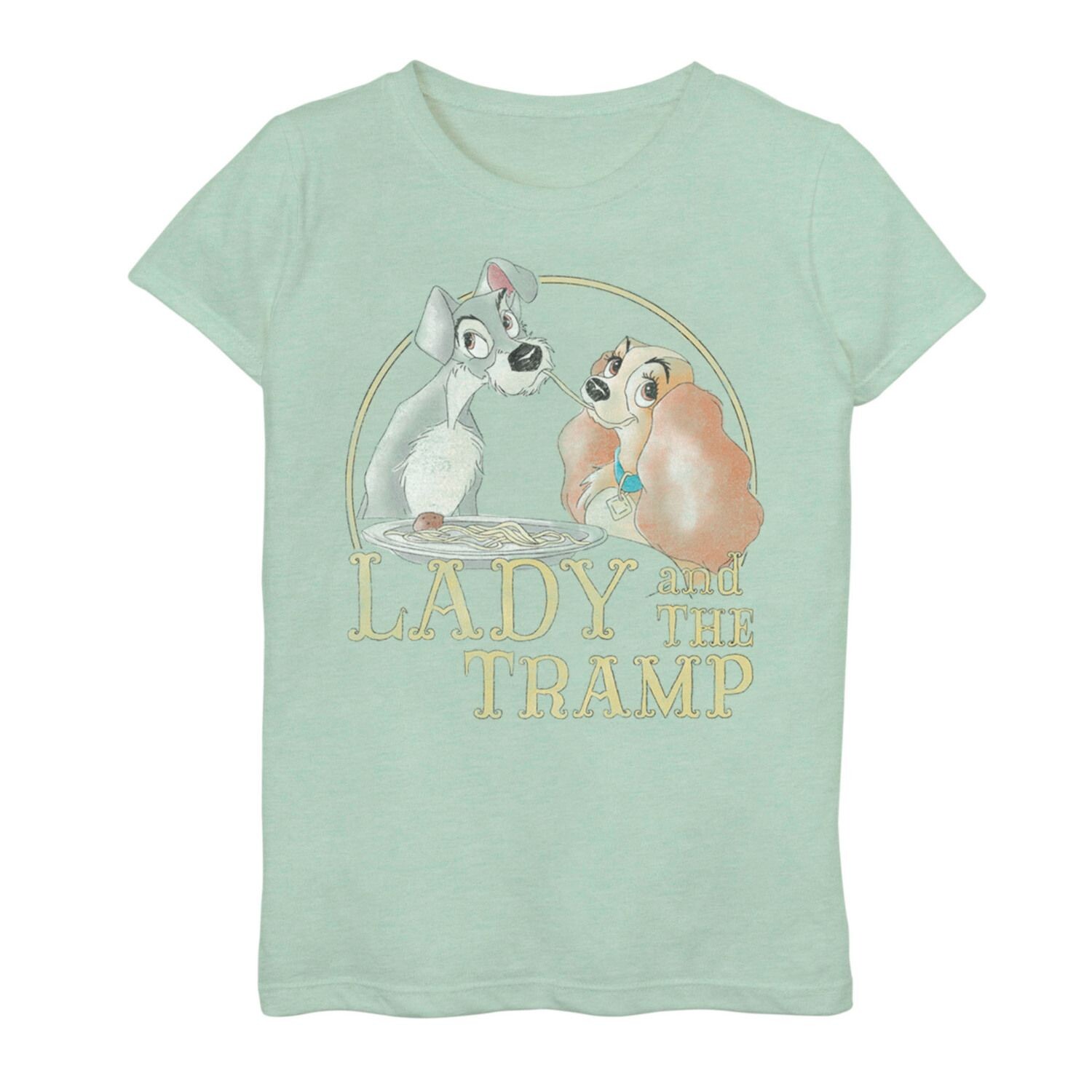 

Футболка с изображением спагетти Disney's Lady and The Tramp Girls 7–16 Disney
