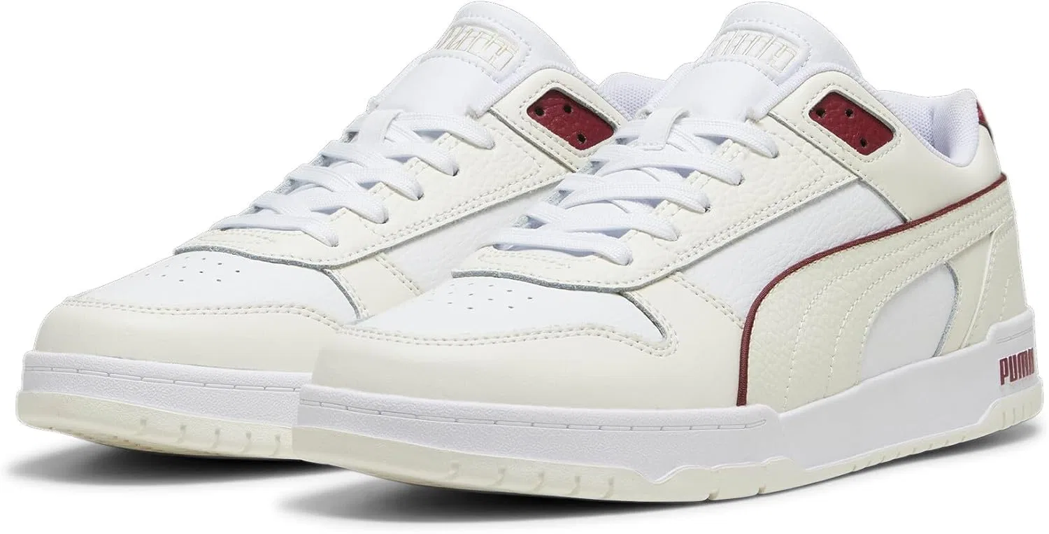 Кроссовки RBD Game Low Track Shoe PUMA, Warm White Puma White Team Shelf Red Puma Gold