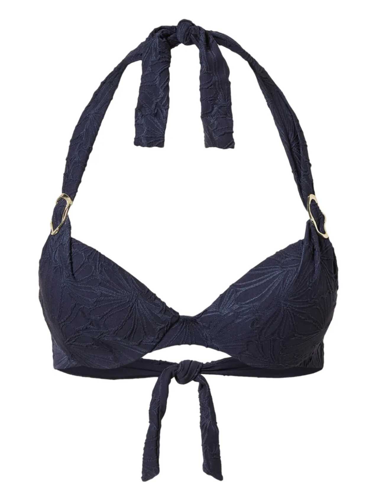 

Верх бикини с цветочным жаккардом TWINSET, синий