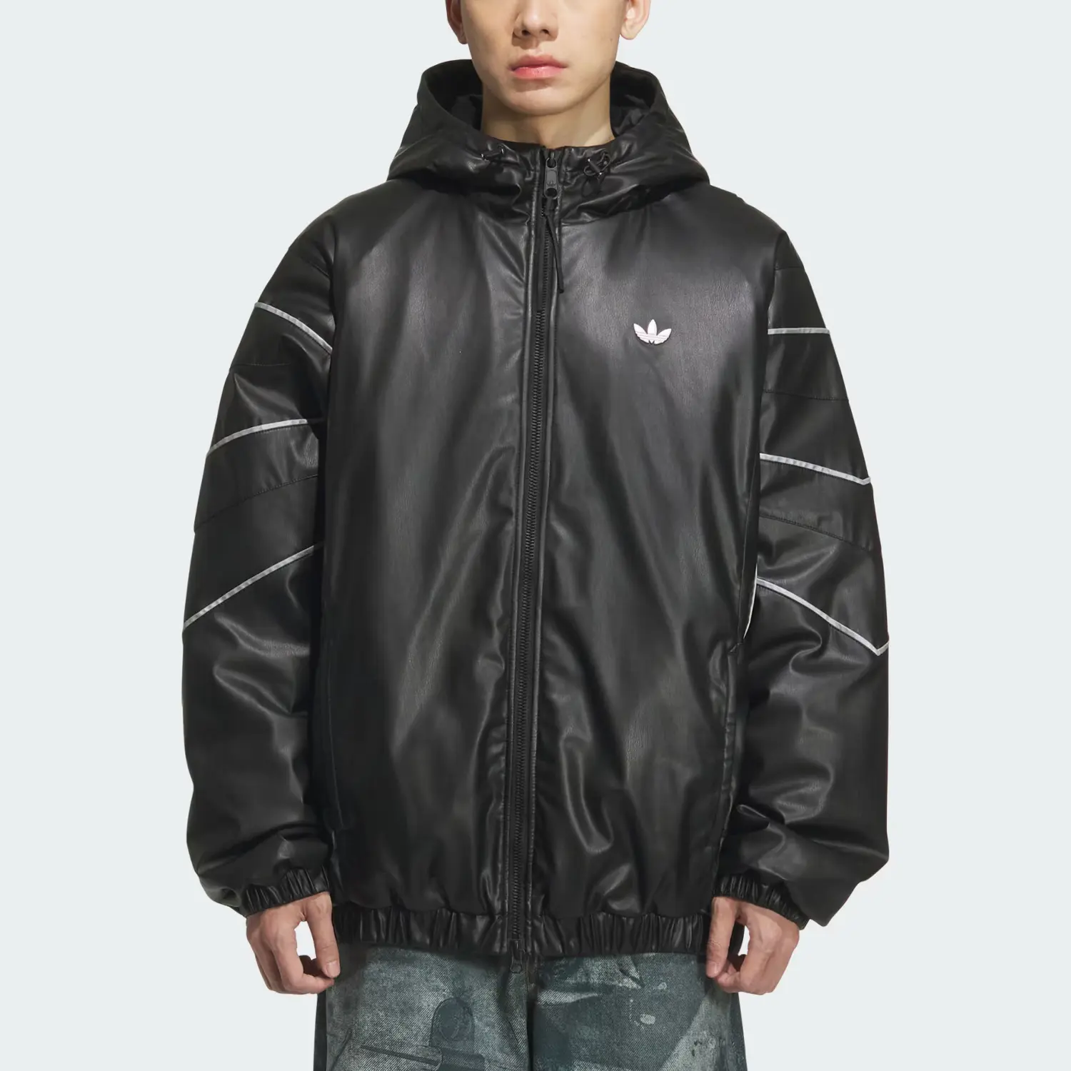 Пуховик Unisex Adidas Originals, черный — фото 3