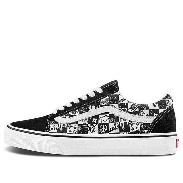 

Кроссовки old skool shoes black/white Vans, черный