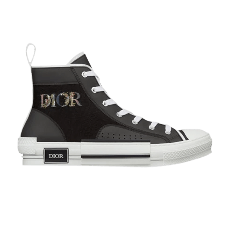 

Кроссовки Dior B23 High 'Black Flowers Embroidery', черный
