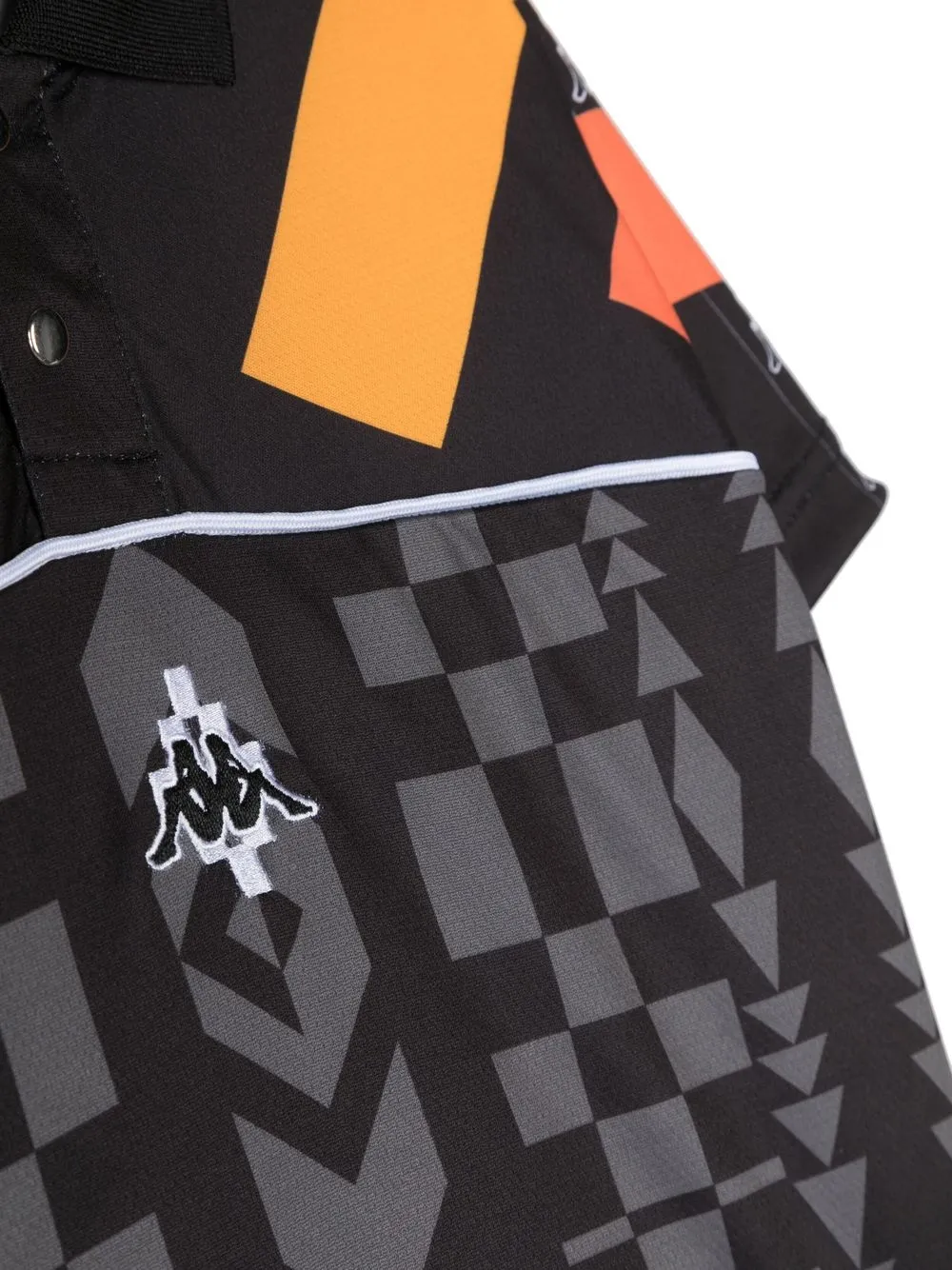 Рубашка поло с принтом из коллаборации с Kappa Marcelo Burlon County Of Milan Kids, черный — фото 3