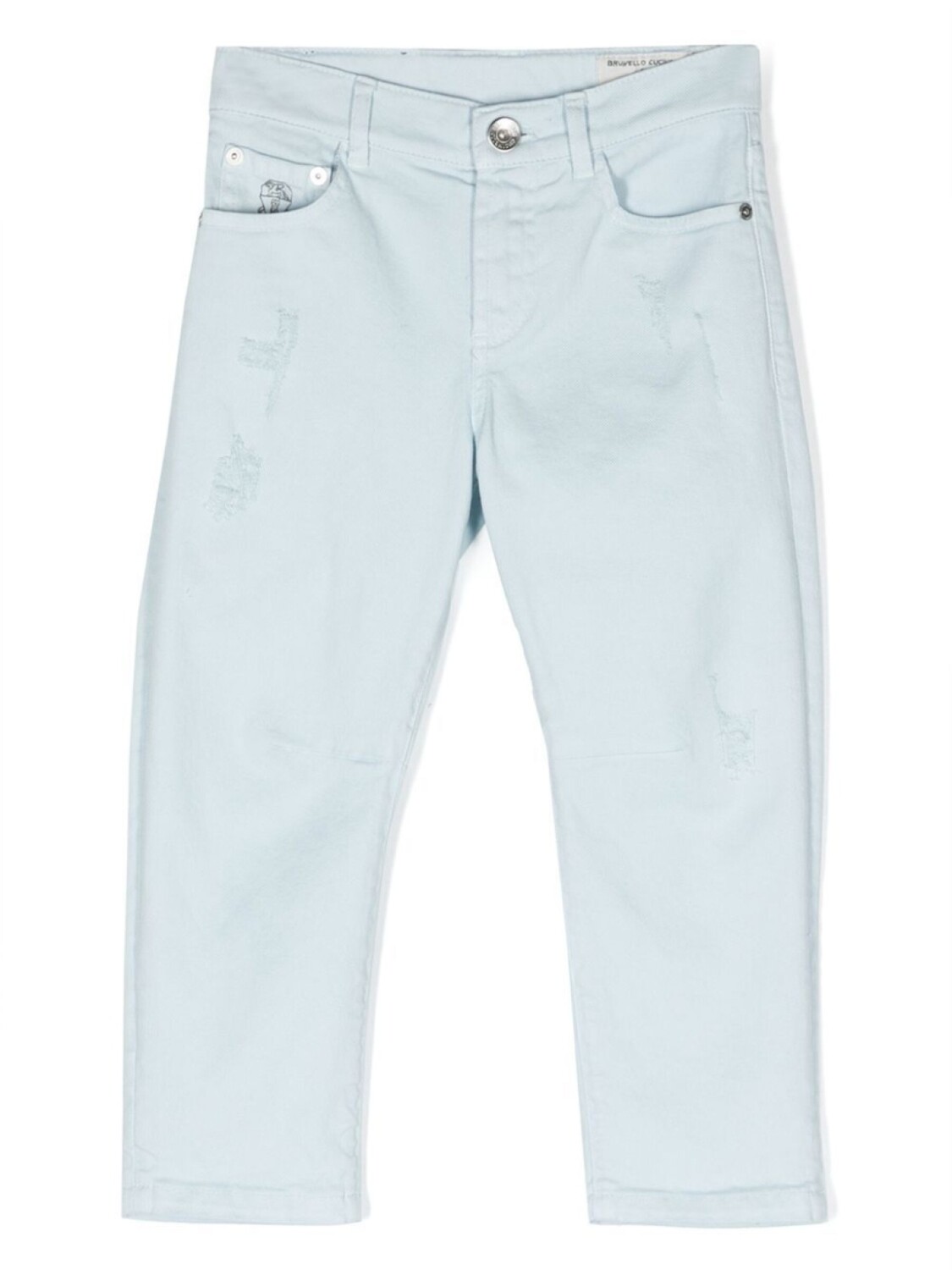

Brunello Cucinelli Kids джинсы с карманами, синий