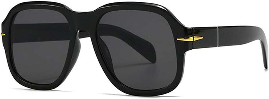 

Ретро солнцезащитные очки для женщин, модные, с прозрачными градиентными линзами, защита от УФ-излучения UV400; мужские солнцезащитные очки с заклепками HVTVTLA, Black Grey