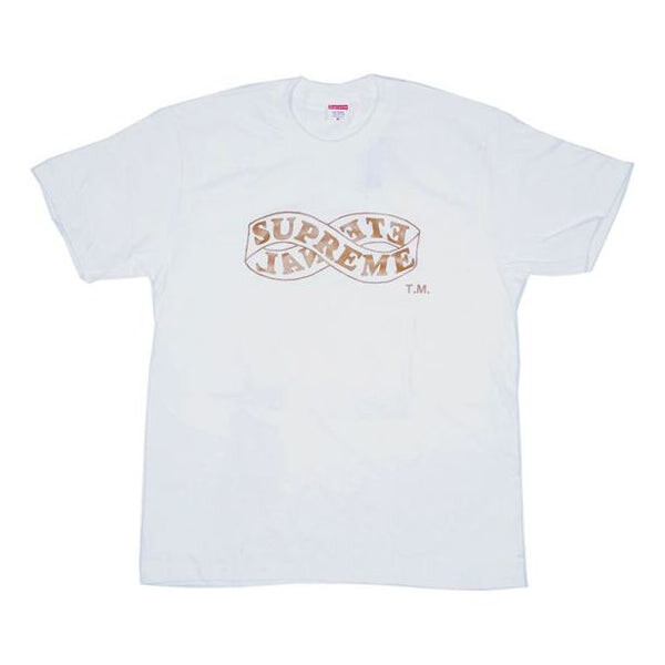 

Футболка fw18 eternal tee white logo printing short sleeve Supreme, белый