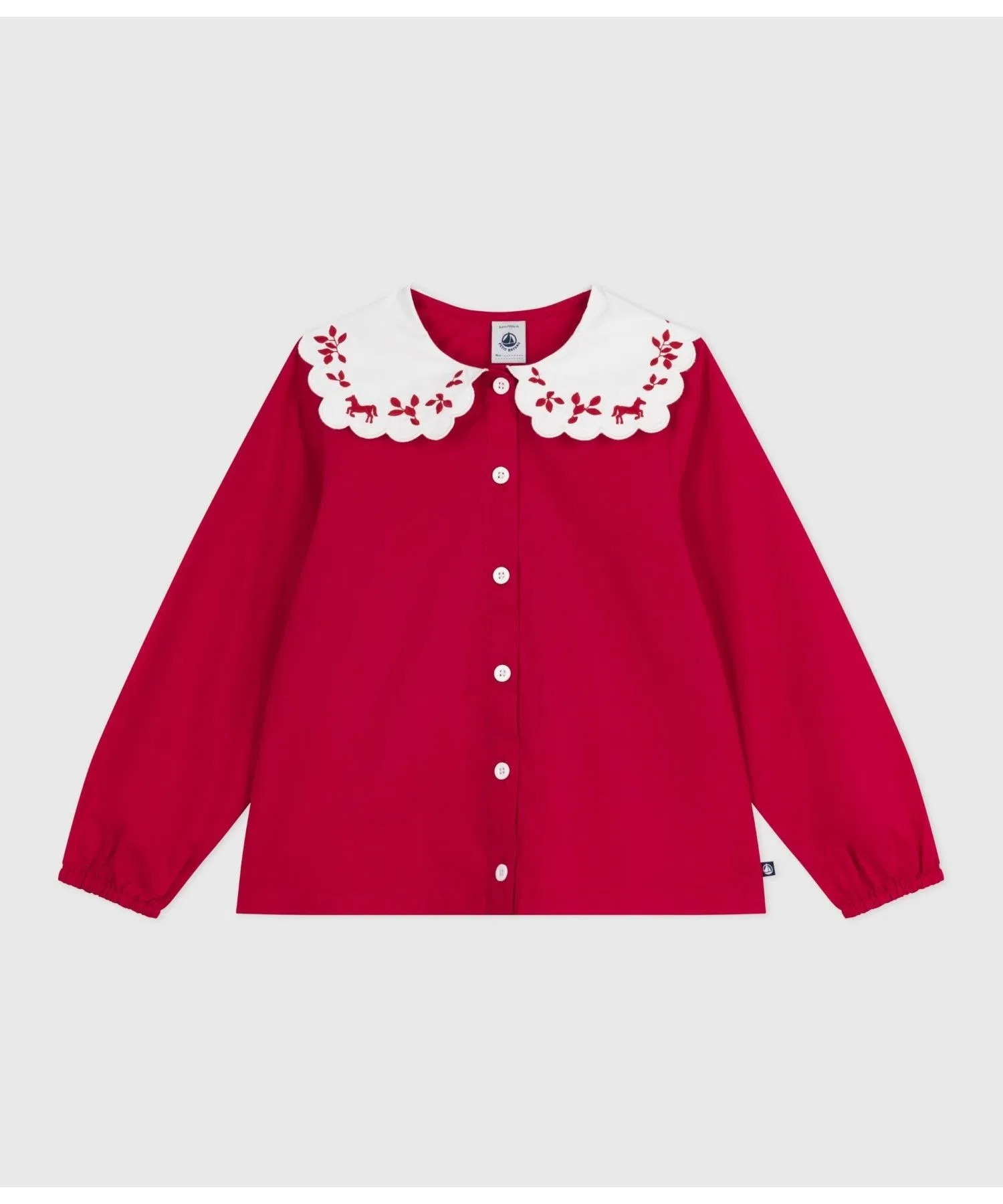 Детская блузка PETIT BATEAU с длинным рукавом
