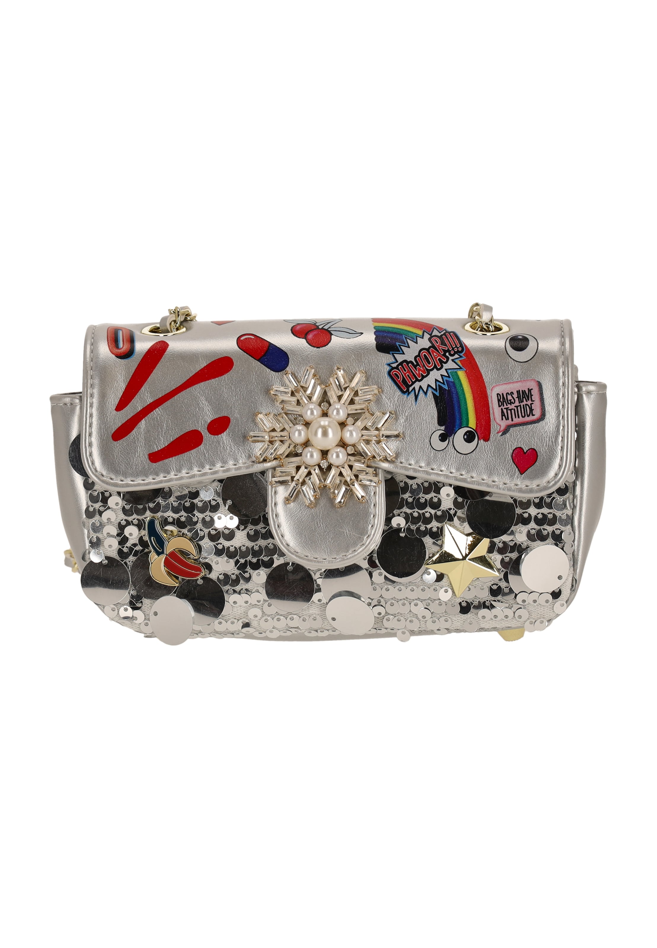 

MYMO Сумка через плечо 'EyETHEME' в цвете Silver