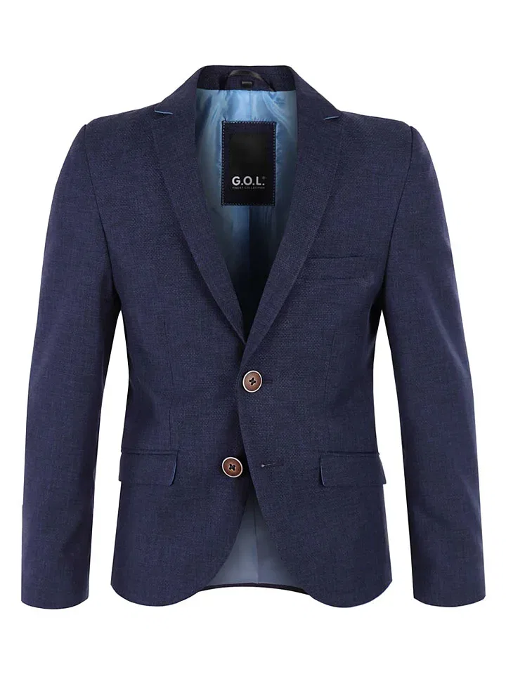 Сакко, Slim fit, G.O.L. FINEST COLLECTION, темно-синий — фото 2