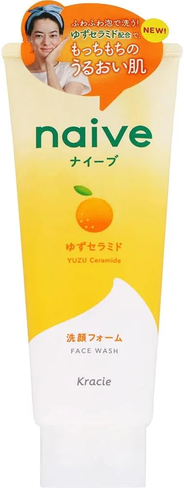 Набор Kuraie Home Products — Пенок для умывания Naive Yuzu Ceramide 130 г, 4 шт