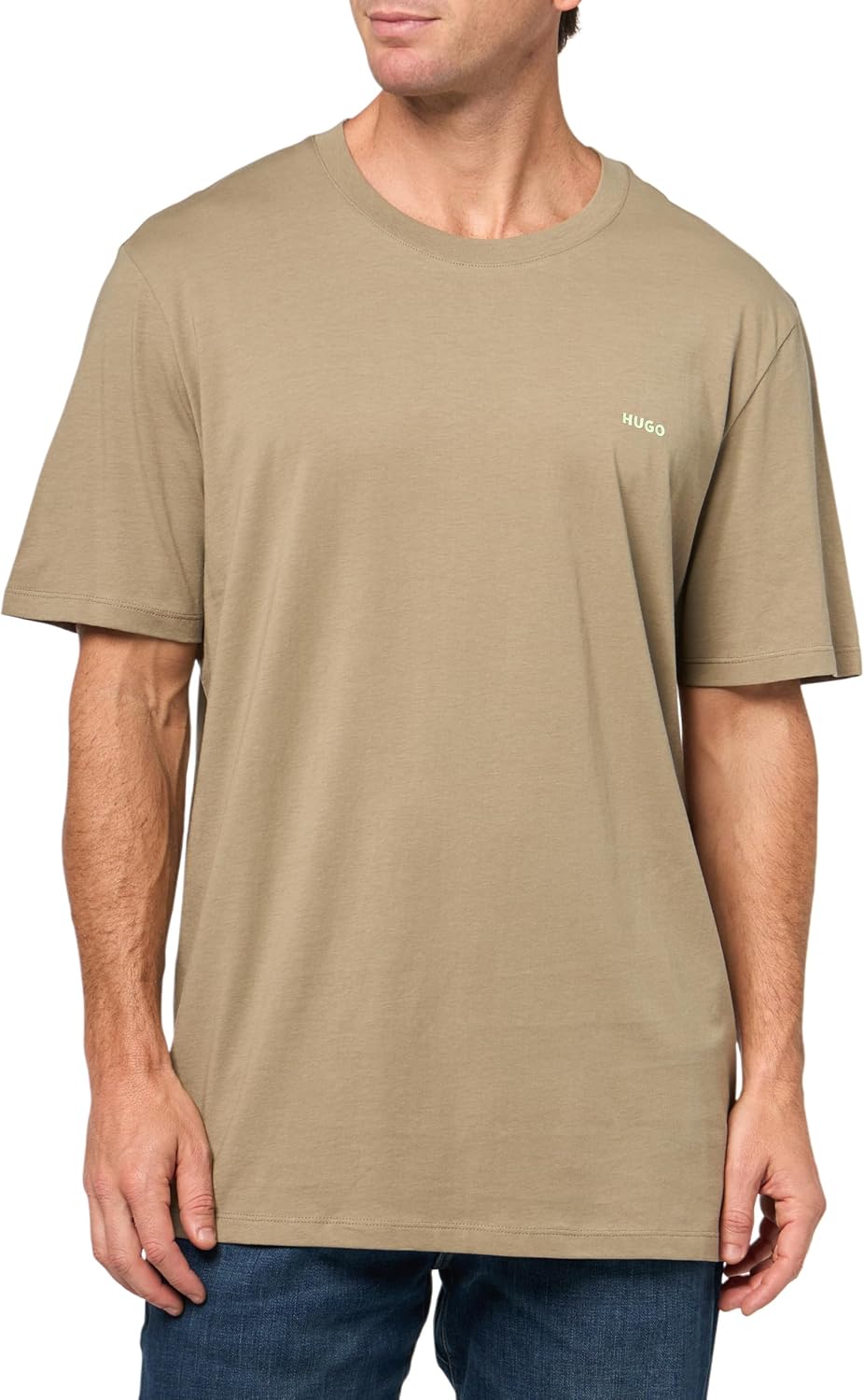 

Мужская футболка Hugo с коротким рукавом и маленьким логотипом, Fallen Rock