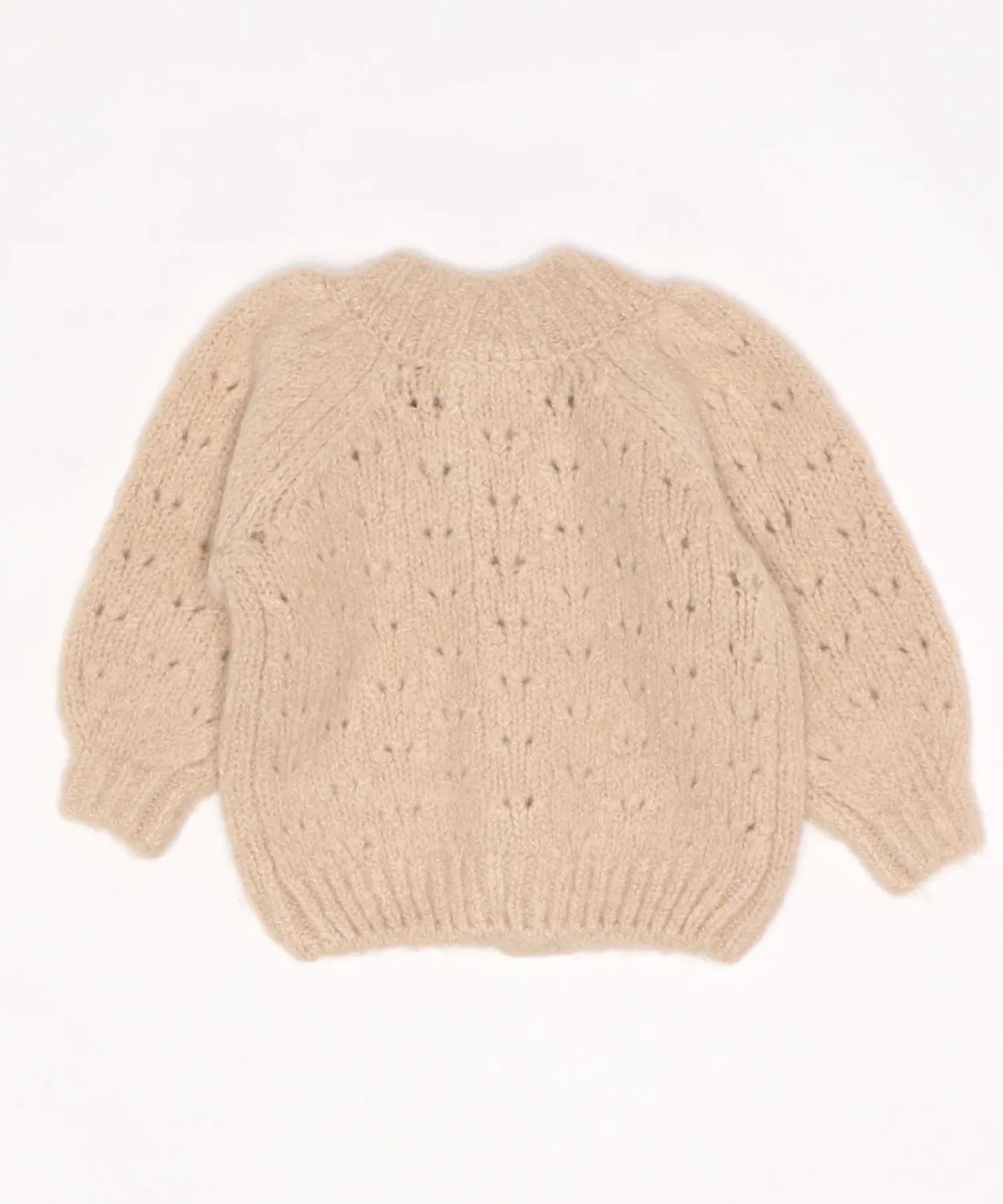 Кардиган Rylee+Cru TULIP CARDIGAN из шерсти, бежевый — фото 3