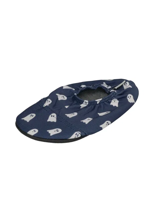 Тапочки для детей Kinder hausschuhe badeschuhe dunkelblau slippers Slipstop, темно-синий с призраками