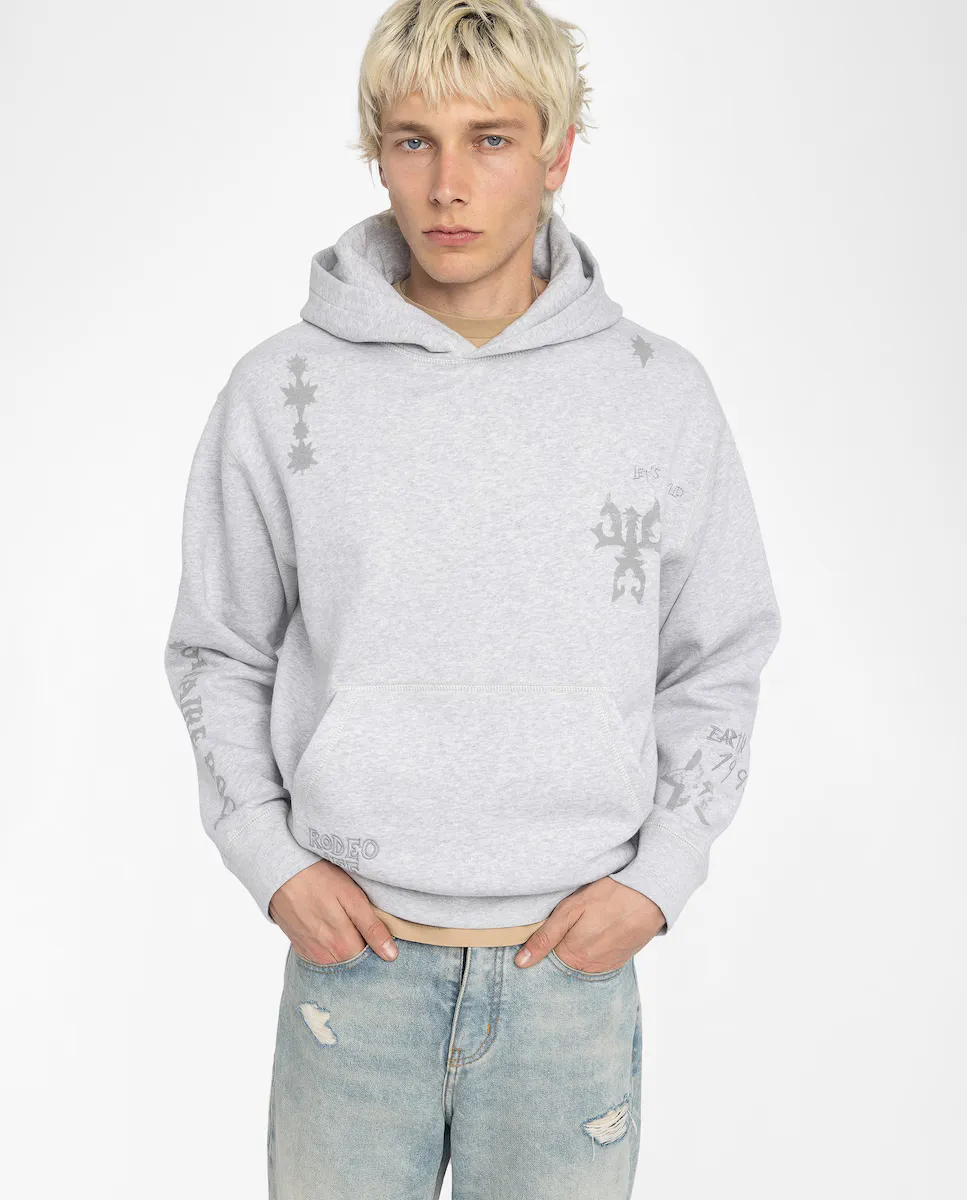 

Мужская толстовка Sacha с капюшоном и карманом-кенгуру Zadig & Voltaire, серый