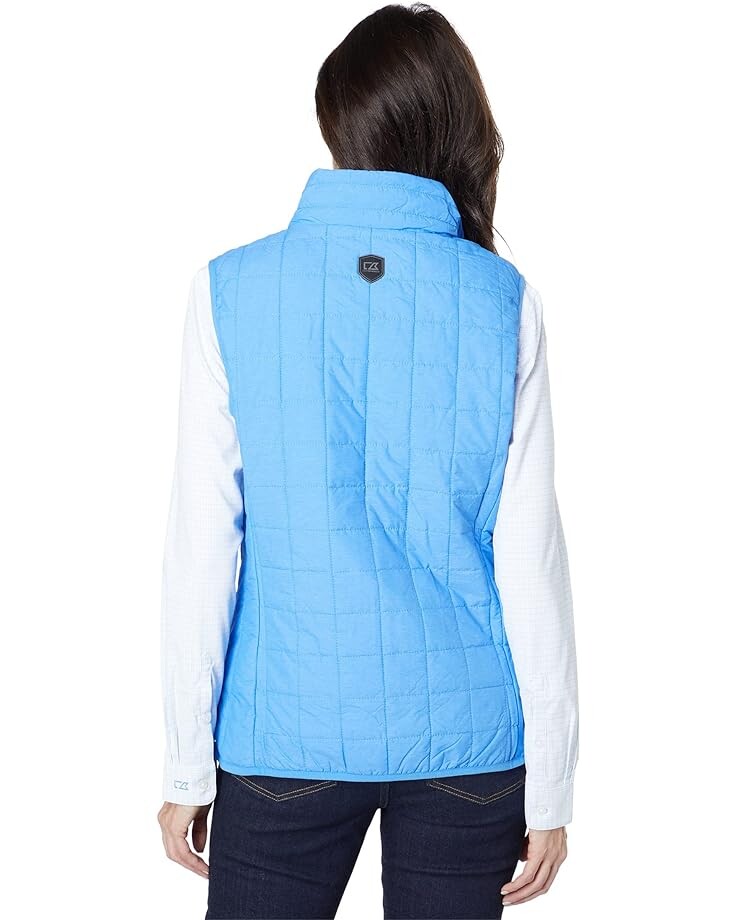 

Утепленный жилет Cutter & Buck Rainier Primaloft Eco Full Zip Vest, цвет Blue Melange