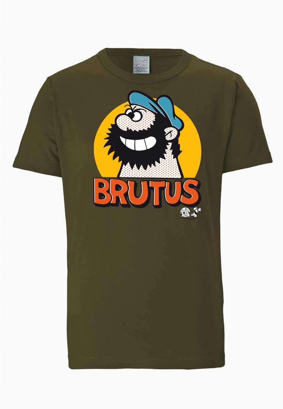 

Рубашка LOGOSHIRT Popeye - Bluto Popart, оливковый