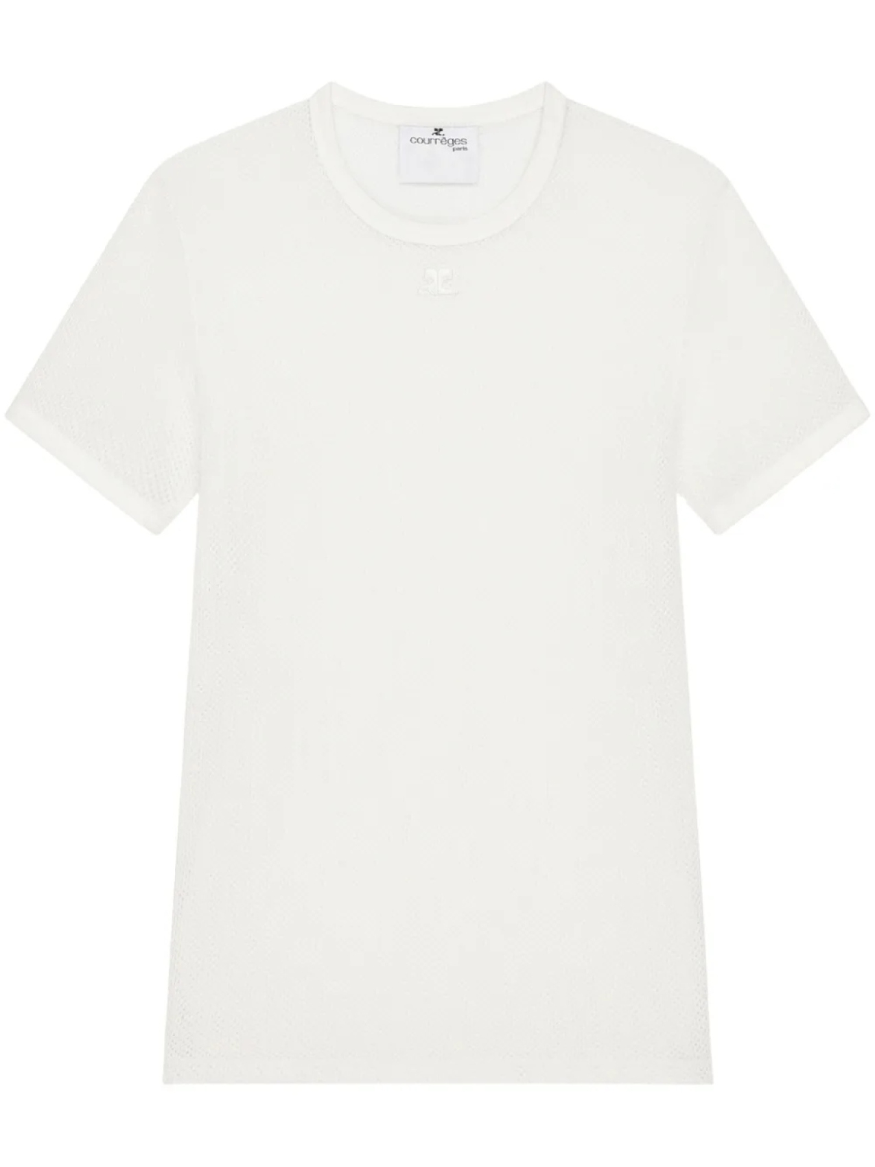 

Сетчатая футболка Courrèges, белый